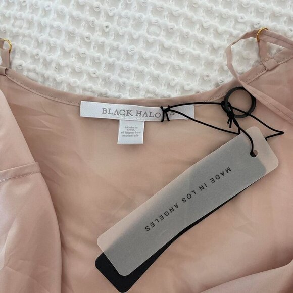 Black Halo Pink Slip Dress - Size Small - Picture 3 of 5